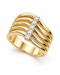 Anillo 5 diamantes
