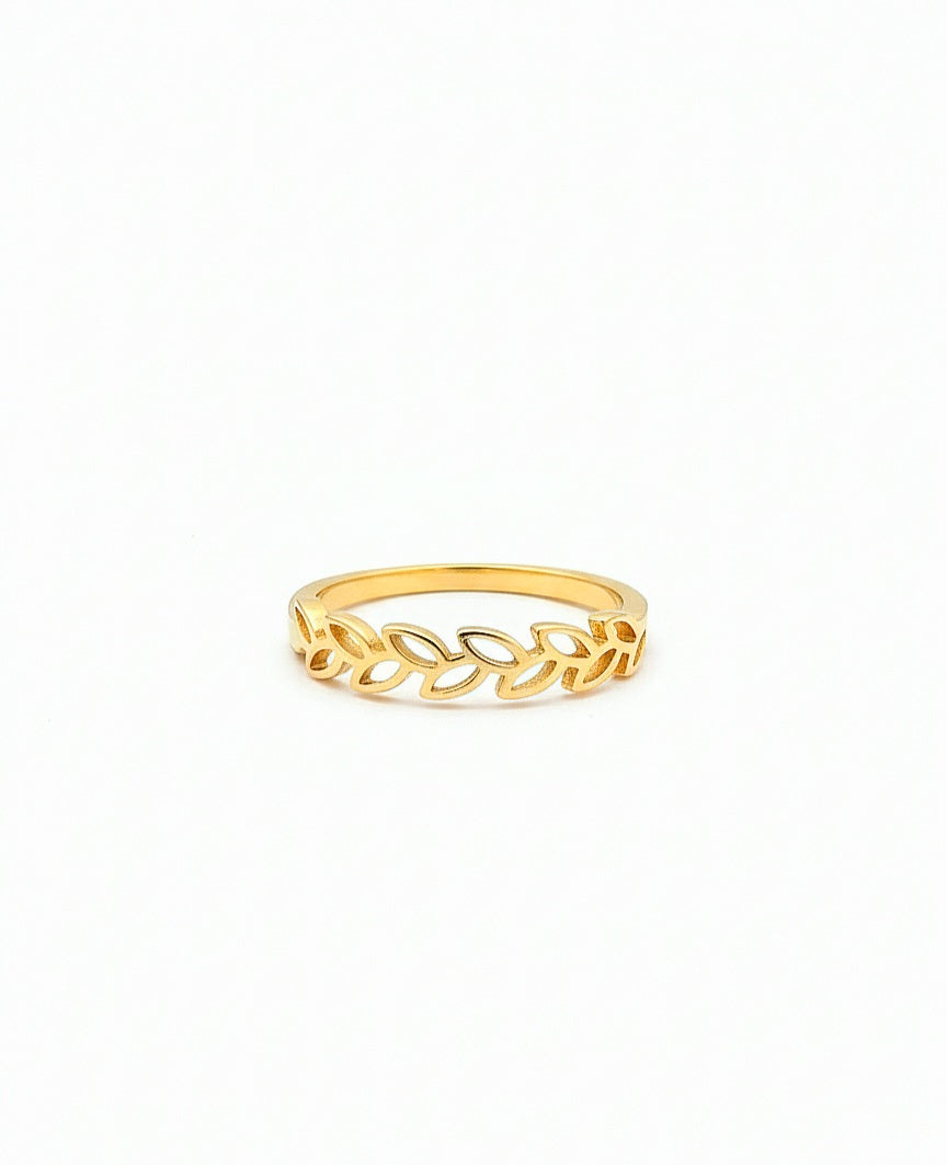 Anillo hojas