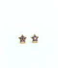 Aretes estrellas morado