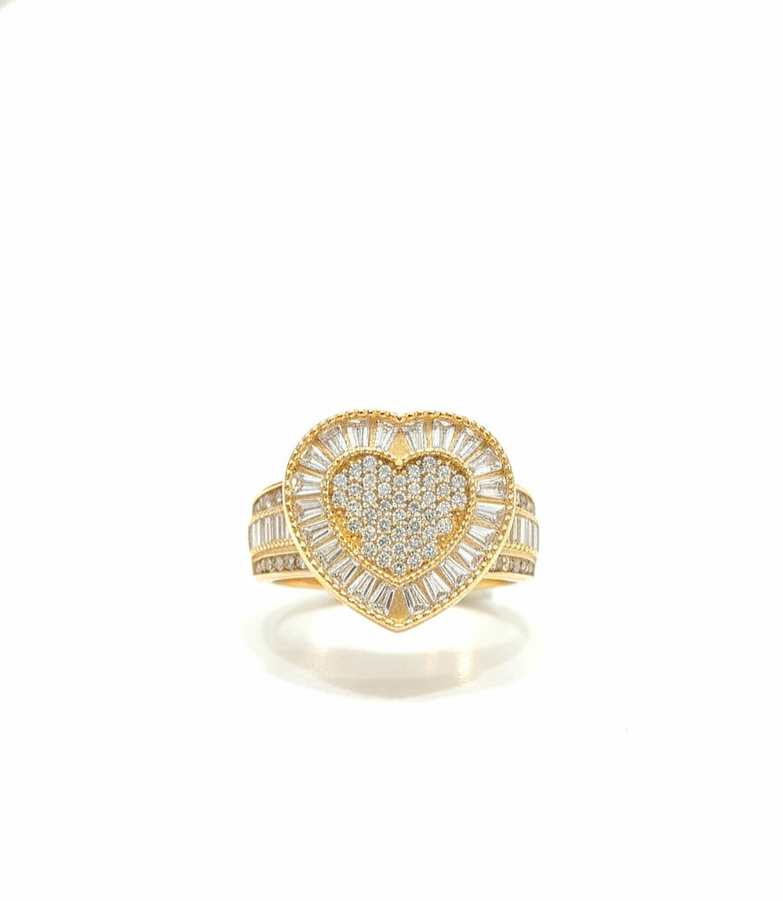 Corazon grande bagues