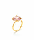 Anillo piedra rosada