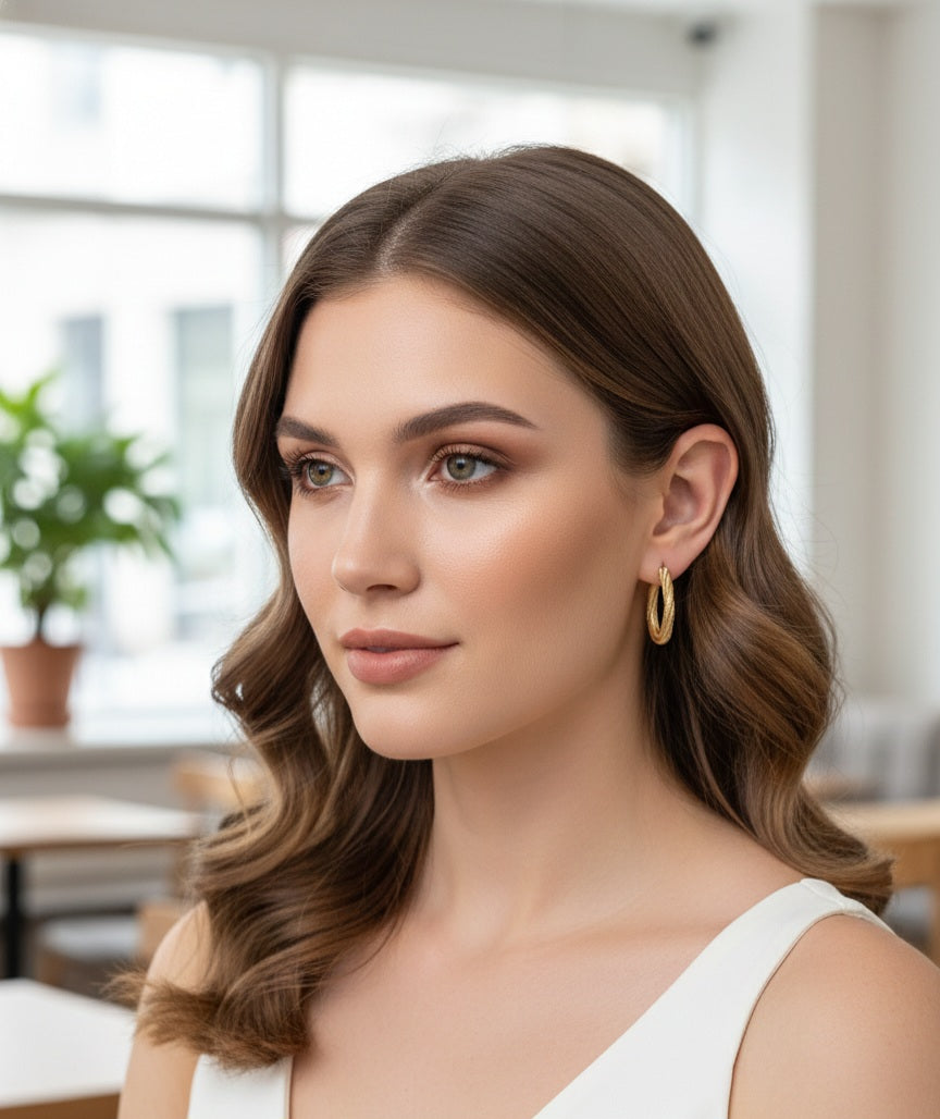 Argollas torcidas 4mm