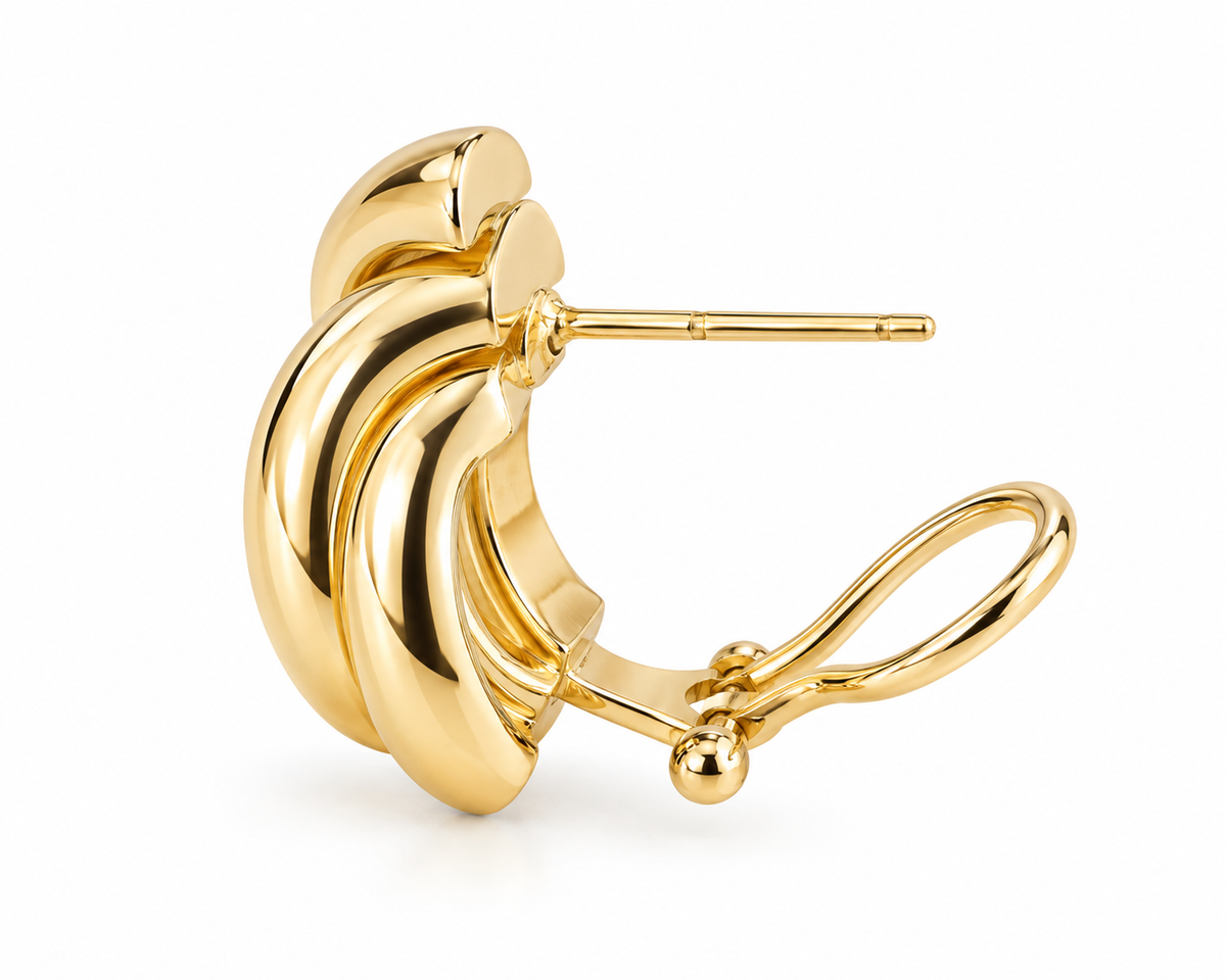 Aretes cierre omega