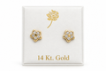 Aretes estrellas morado