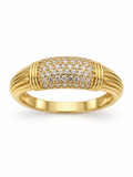Gold Pave Bar ring